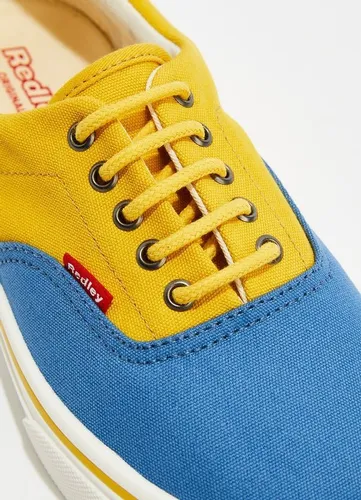 Tenis Redley Originals Confort Bicolor Azul E Mostarda R 249 9