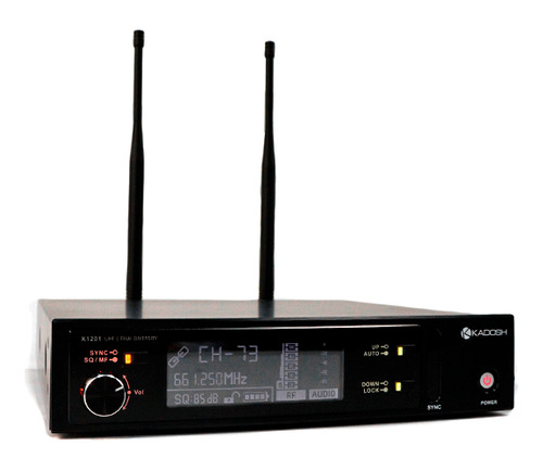 Microfone Sem Fio Digital Bastão Pro Uhf K1201m Kadosh Preto
