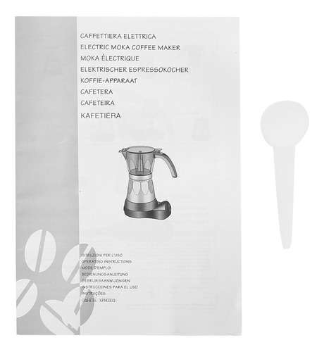 Cafetera Eléctrica 300ml Acero Inoxidable Espresso Mocha