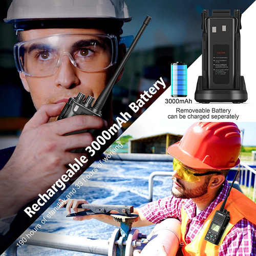 Walkie Talkies Recargables 3000 Mah Bidireccionales Premium