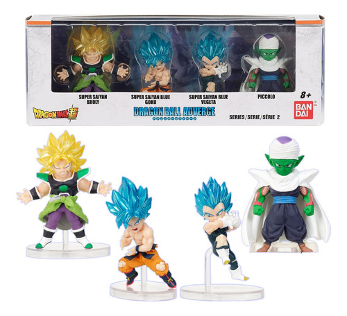 Figuras Dragon Ball Super Adverge Bandai Broly Goku Vegeta P