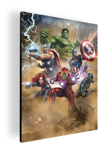 Cuadro Decorativo Poster Marvel Avengers 17 84x118 Mdf