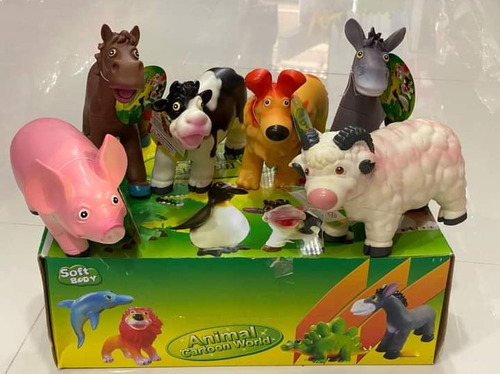 Animales De La Granja Jebe Suave Coleccion