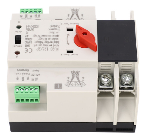 Conmutador De Transferencia Ats Ac110v 100a De Doble Potenci