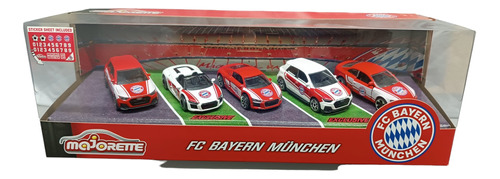 Bayern München Estuche X5 Autos, Majorette, 7cms Largo. 