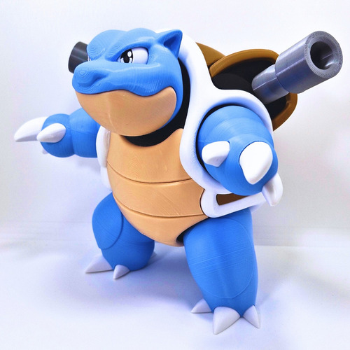 Pokemon Blastoise 12 Cm Alto Impresión 3d Makeme