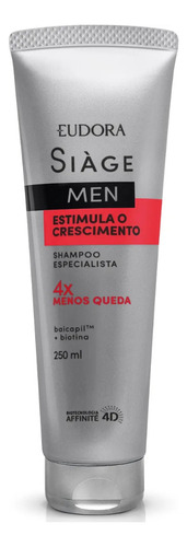 Eudora Siàge Men Estimula O Crescimento Shampoo 250ml
