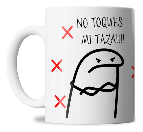 Taza Cerámica Meme Flork No Toques Mi Taza Estupido Blanco Flork - No ...