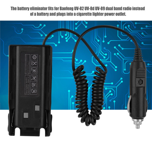 Eliminador De Batería De Coche Para Baofeng Uv82 Uv-8l Uv-8d