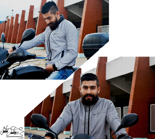 Chaqueta Totalmente 100% Reflectiva Impermeable Para Moto