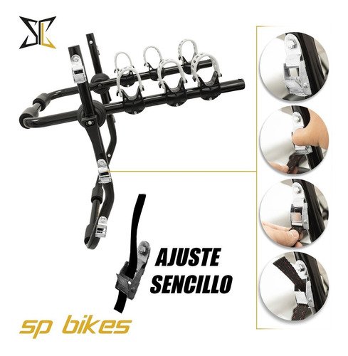 Rack Portabicicletas Hollywood F2 Para 3 Bicicletas Cajuela