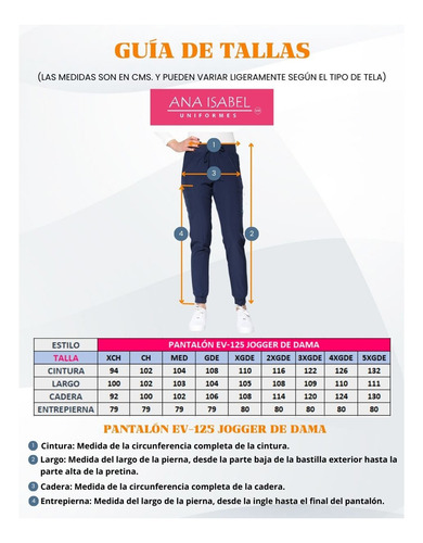 Uniforme Intendencia Hoteleria Servicio Repelente Jogger Dam