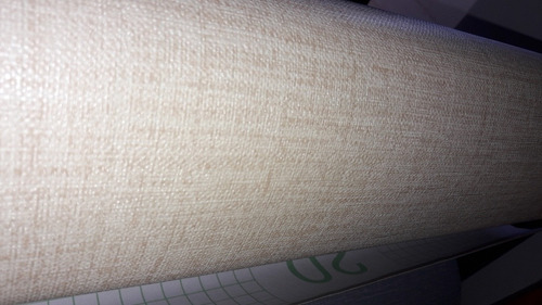 Imagen 5 de 5 de Papel Adhesivo Rustico Lino Beige Mate 60cm Ancho/metro