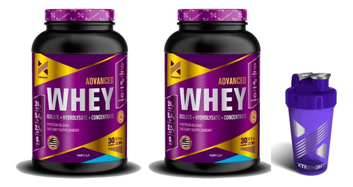 Xtrenght Advanced Whey Protein 4 Lbs - Concentrada + Isolada Sabor Banana