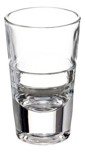 6pz Tequilero Anillos 80ml Vidrio Cristal Pequeño Elegante Color Cristalino