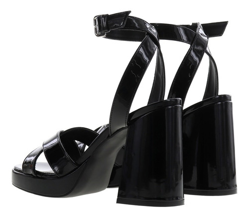 Imagen 4 de 4 de Tacones Para Mujer Dama Tipo Sandalia Con Plataforma Frontal