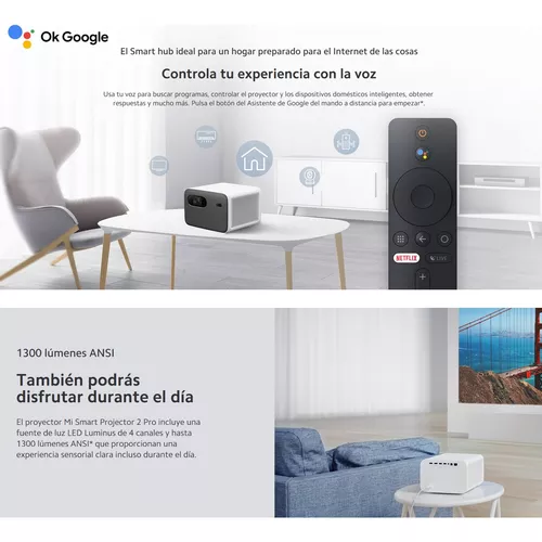 Xiaomi Mi Smart Projector 2 Pro videoproyector 1300 lúmenes ANSI