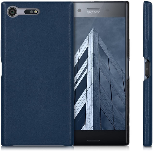 Imagen 1 de 6 de Funda Kwmobile Sony Xperia Xz Premium Leather Dark Blue
