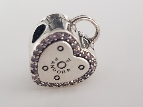 Imagen 2 de 5 de Dije Clip En Plata 925 Pulsera Pando Modelo Corazon
