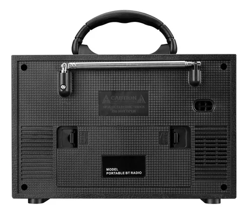Radio Portatil Retro Am/fm Bt Usb Tf 5w Vintage Yx-123ubt