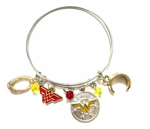 Pulsera Mujer Maravilla Dc Liga Justicia Regalo Amor Amistad