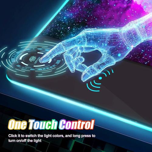 Mouse Pad Para Jogos Tolulu Wireless Charging Rgb, 15w Led M