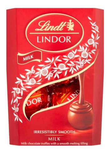 Bombom De Chocolate Suiço, Lindt Lindor, 1 Caixa De 37g