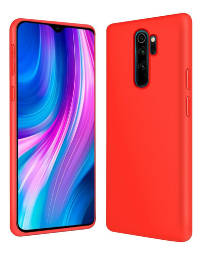 Funda Case Para Xiaomi Redmi Note 8 Pro Soft Feeling Rojo