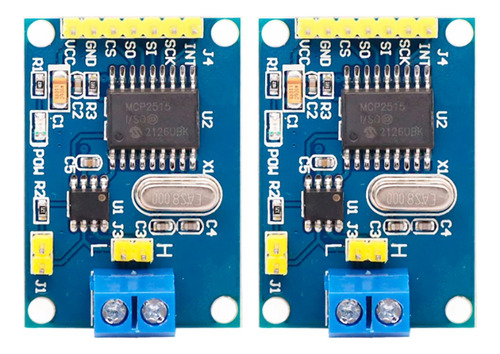 Tecneu 2 Piezas De Modulo Can Bus Spi Mcp2515 Tja1050 Arduino Pic