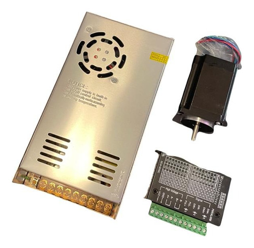 Kit Nema 23 Fuente De Poder 12v 30a Driver Tb6600 Cnc Mach3