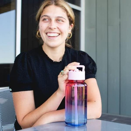 Simple Modern Botella De Agua De 32 Onzas Con Tapa Con Popot