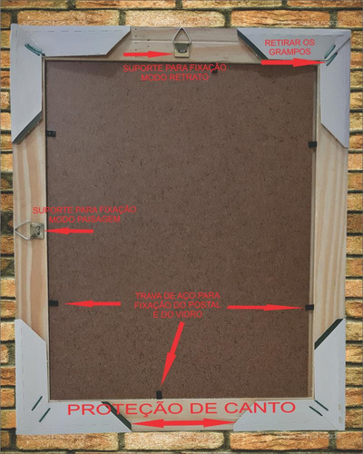 Quadro Oração Da Armadura De Deus, Mod.01, 30x25cm. Angelus Dourado