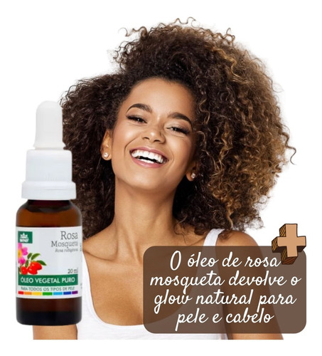 Óleo Hidratante Para Corpo Wnf Vegetal Rosa Mosqueta En Vidro De 20ml/20g
