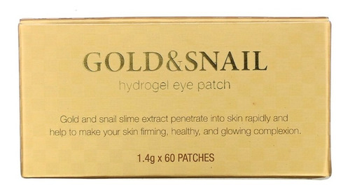 Imagen 5 de 6 de Petitfee Parches Hidrogel Oro/baba De Caracol Ojos 60 Pzs