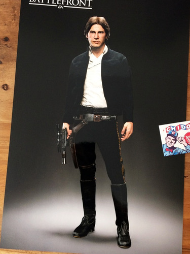 Print - Litografía Star Wars Han Solo Battlefront Millennium