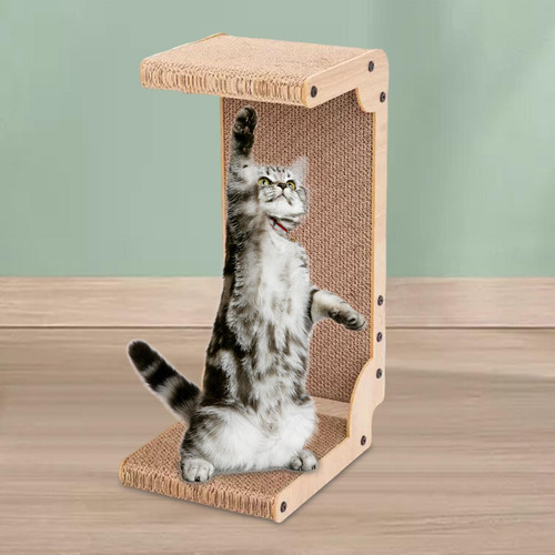 Cat Scratcher Cartón Vertical Cat Scratch Pad Para Gatos De