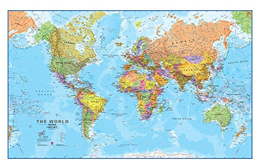 Maps International - Mapa Del Mundo Gigante - Mega-mapa Del 