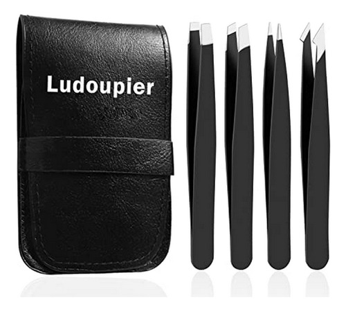 Set De Pinzas Ludoupier [4+1 Piezas] Con Estuche De Viaje, P