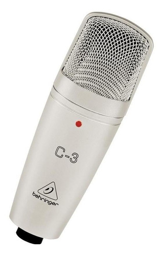 Imagem 1 de 2 de Microfone Behringer C-3 condensador  cardióide e omnidirecional prateado