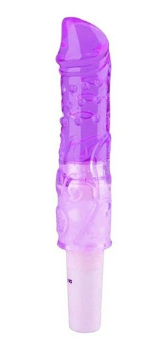 Pênis Realístico Jelly Macio Na Cor Rosa Com Vibrador Sex