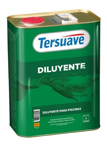 Diluyente Para Pintura Piletas Caucho Tersuave 4lt - Davinci