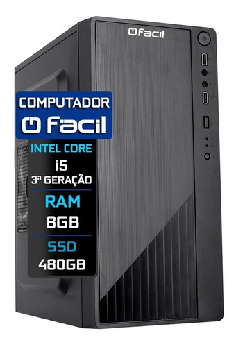 Computador Fácil Intel Core I5 2.70 Ghz 8gb Ddr3 Ssd 480gb