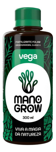 Fertilizante Orgânico Mano Grow - Vega 300ml Cultivo Indoor 