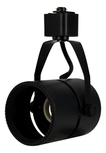 30x Spot Trilho Eletrificado Preto Lâmpada Par20 + Led 7w