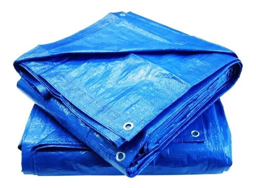 Imagem 1 de 7 de Lona 75 Gramas Starfer 3x3 Azul Impermeável
