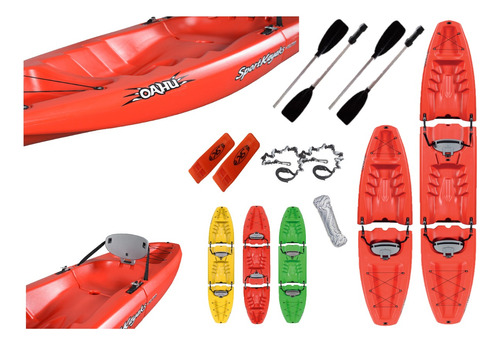 Kayak Sportkayaks Oahu Desarmable Doble Rba Outdoor