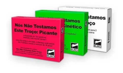 Kit Expansões FDP 2 ao 6 Foi de Proposito Jogo de Cartas Buro