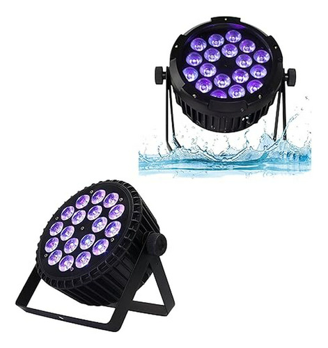 Luces Par Led 18x18w Rgbwa+uv Control Dmx512