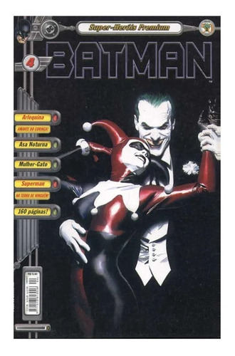 Batman Super Heróis Premium Nº4 Ano 2000 Editora Abril Ótimo, De Bob Kane/paul Dini E Outros(roteiros). Série 1ª, Vol. 4. Editora Abril, Capa Mole, Edição 1 Em Português, 2000