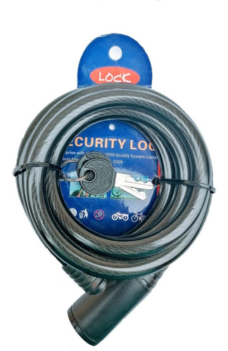 Cadena De Seguridad Para Bici Moto 90cm C/ 2 Llaves